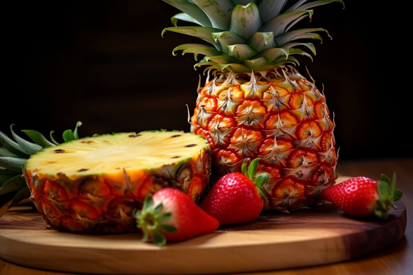 pineapple sliced open